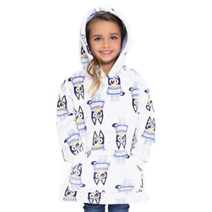 Disney Bluey Oversized Pajama Hoodie Boy Girl Toddler 2T 3T 4T 5T 5 Shirt Bingo - Picture 1 of 8