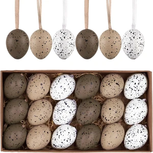 Easter Eggs Decoration Tree Ornaments Set, 18CT 1.57Inch Shatterproof Nuture Han - Picture 1 of 12