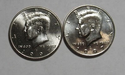 1997 P&D Kennedy Half Dollars in BU Condition - Image 1 of 2