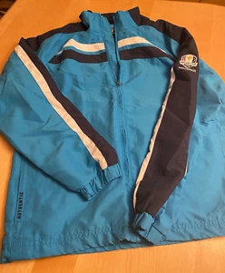 PGA AUTHENTIC RYDER CUP 2012 MEDINAH EMBROIDERED BLUE ZIP JACKET BOYS SZ XL 12 - Picture 1 of 6