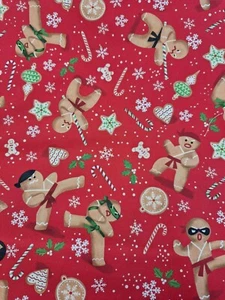 Tela de edredón de algodón Ninja Gingerbread para hombre Navidad por comprar - Imagen 1 de 1