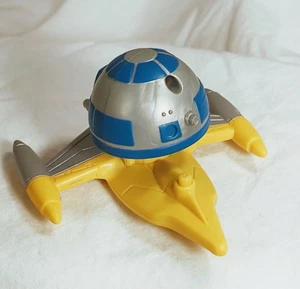 2008 Star Wars R2D2 on Space Fighter Figure McDonalds Happy Meal Toy - Picture 1 of 7