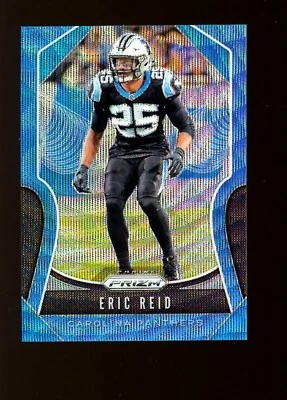 2019 Panini Prizm Blue Wave #180 Eric Reid Carolina Panthers /199 - Image 1 of 2