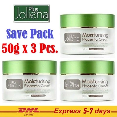 3x Joliena Plus Moisturizing Placenta Cream Anti Aging Firm Smooth Soft Skin  - Image 1 of 4