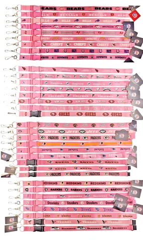 NFL PINK Lanyard Breakaway  Keychain Official licensed 1116224 Cover