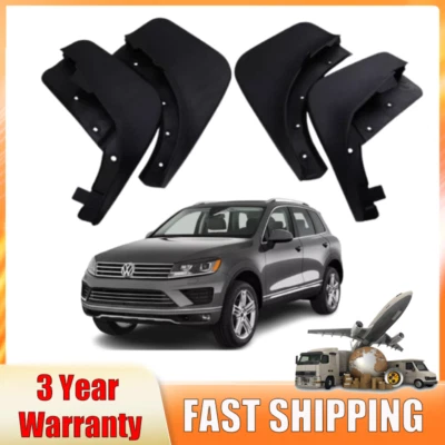 Guardabarros protector contra salpicaduras guardabarros 4 piezas para Volkswagen VW Touareg 2011-2018 Foto 1 de 4