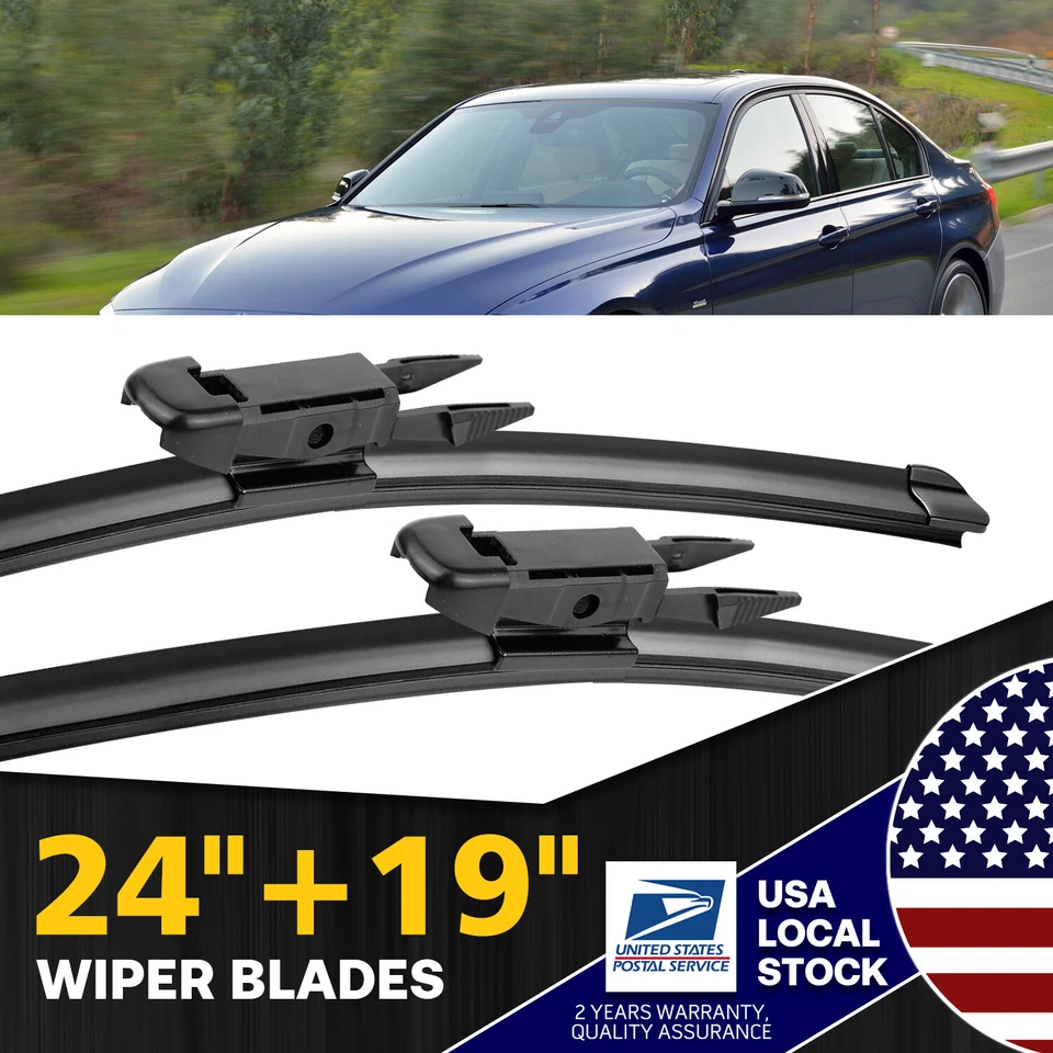 Limpiaparabrisas 24"+19" OEM para BMW X1 2013-2015, ActiveHybrid 3 negro Foto 1 de 4