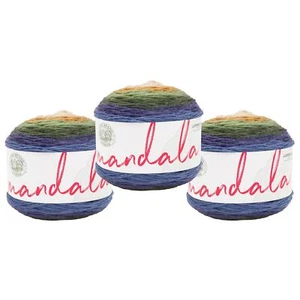 (3 Pack) Lion Brand Yarn 525-263G Mandala Yarn, Loch Ness - Picture 1 of 7