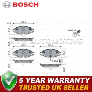 Bosch Front Brake Pads Set Fits Golf Up Passat Caddy A3 TT Octavia Leon - Picture 1 of 12