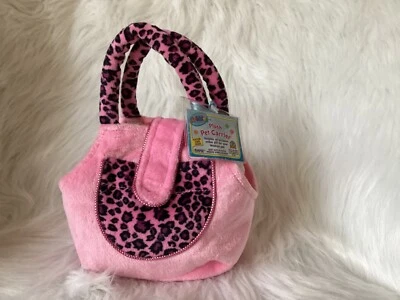 BOLSO PORTA MASCOTAS LEOPARDO ROSA WEBKINZ - NUEVO CON CÓDIGO SELLADO Foto 1 de 4
