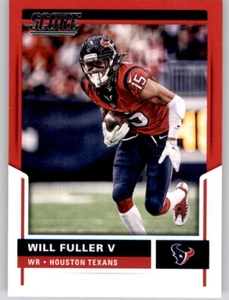 2017 Score Red Border Will Fuller Insert Parallel PWE Texans #166 - Picture 1 of 2