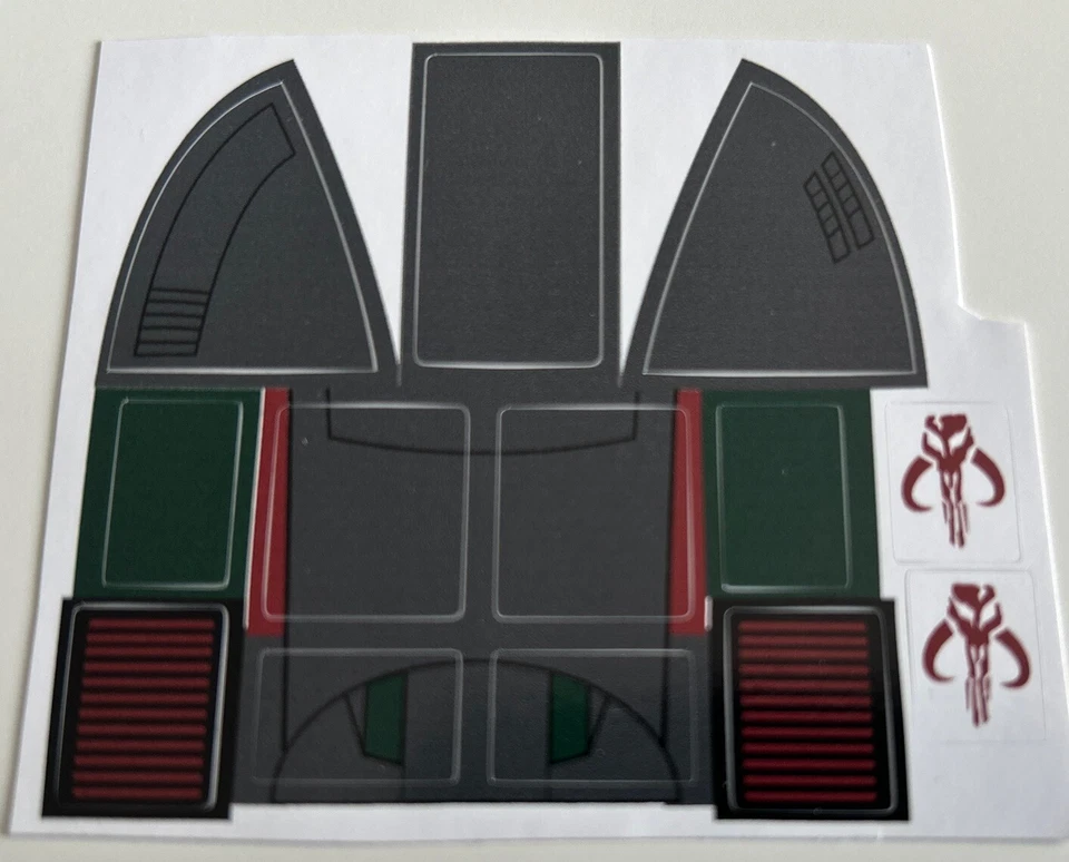 MARKENLOS Lego Star Wars Sticker sheet 8097 Slave 1 Boba Fett Replacement