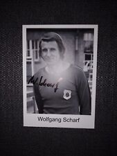 Original Autogrammkarte DDR Oberliga BSG Stahl Riesa Wolfgang Scharf 