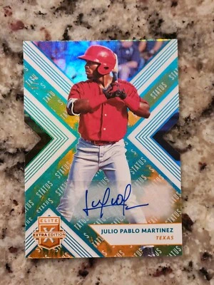 Julio Pablo Martinez 2018 Elite Extra Edition Status Tie Dye Auto /5 - Image 1 of 2