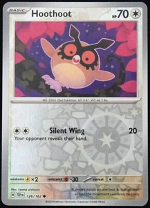 Pokemon TCG Hoothoot 126/162 2024 Temporal Forces Reverse Holo Common Card - NM - Picture 1 of 2