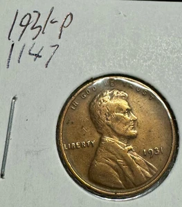 USA 1 Cent 1931-P Lincoln Wheat - Picture 1 of 2