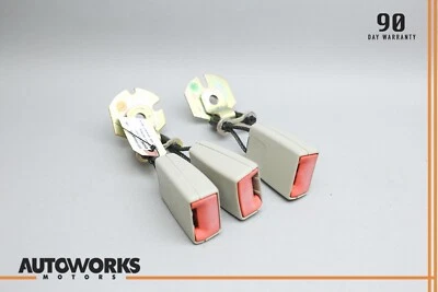 98-03 Jaguar XJ8 XJR VDP X308 Juego de hebillas de cinturón de seguridad trasero AGD avena OEM Foto 1 de 4