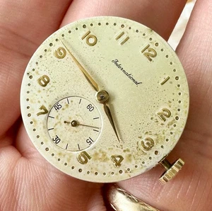 Movimiento reloj pulsera IWC con esfera y agujas. Cal.62 - Imagen 1 de 2