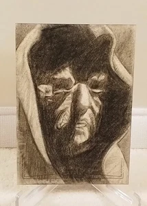 2025 TOPPS CHROME STAR WARS EMPEROR PALPATINE Silver Foil Sketch, By Tony Riley - Picture 1 of 2