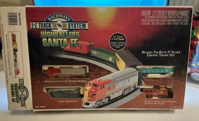 Bachman Highballers Santa Fe E-Z Juego Tren de Pista - Escala N Nuevo En Caja  Foto 1 de 4