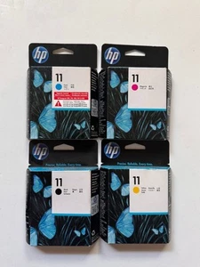 2020 Genuine HP 11 Printhead Set C4811A C4810A C4813A C4812A - Picture 1 of 4