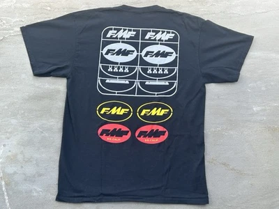 Camiseta negra FMF Racing para hombre talla grande ropa deportiva manga corta camiseta gráfica Foto 1 de 4