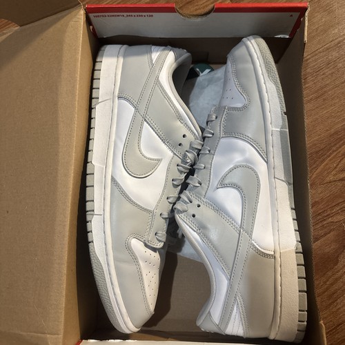 JORDAN Taglia 14 Scarpe da basket Nike Dunk Low grigio nebbia bianco uomo DD1391 103