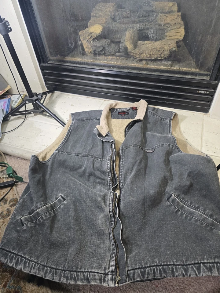 Wolverine Men Upland Vest Denim Outerwear Vests Cotton XXL - Image 1 of 4