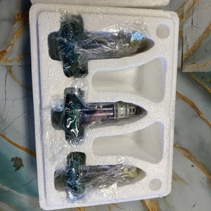 Bradford Exchange Thomas Kinkade beleuchteter Leuchtturm Ornamente 3er Set - Bild 1 von 4