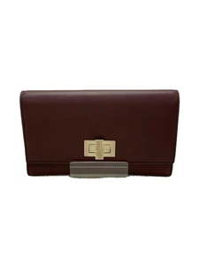 FENDI SELLERIA PEEKABOO WALLET Long Wallet Leather Burgundy 8M0308 #303 - Picture 1 of 6