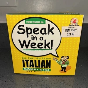 SPEAK SPANISH IN A WEEK Complete 4 Book Set w/ Audio CD's, See Hear Say & Learn - Picture 1 of 4