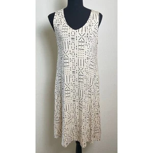 Style & Co Women's Crisscross Back Jersey Stretch Midi Dress Cream M Lagenlook  - Picture 1 of 11