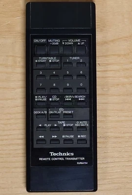 Technics EUR64754 For ST-X990L SU-X950 RS-X950 • Remote Control Working - Image 1 of 2