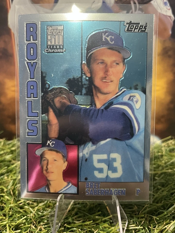 2001 Topps Traded & Rookies #T110 Bret Saberhagen Chrome INVB-1H - Image 1 of 2