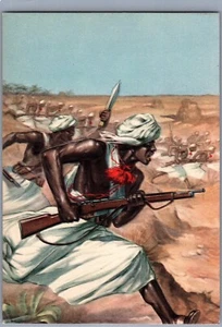 Mint Italy Colonies Artist Picture Postcard Rebel Force and Italian Army War - Picture 1 of 2
