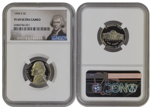 1994 S JEFFERSON NICKEL 5C NGC PF69 ULTRA CAMEO Q7 Cover