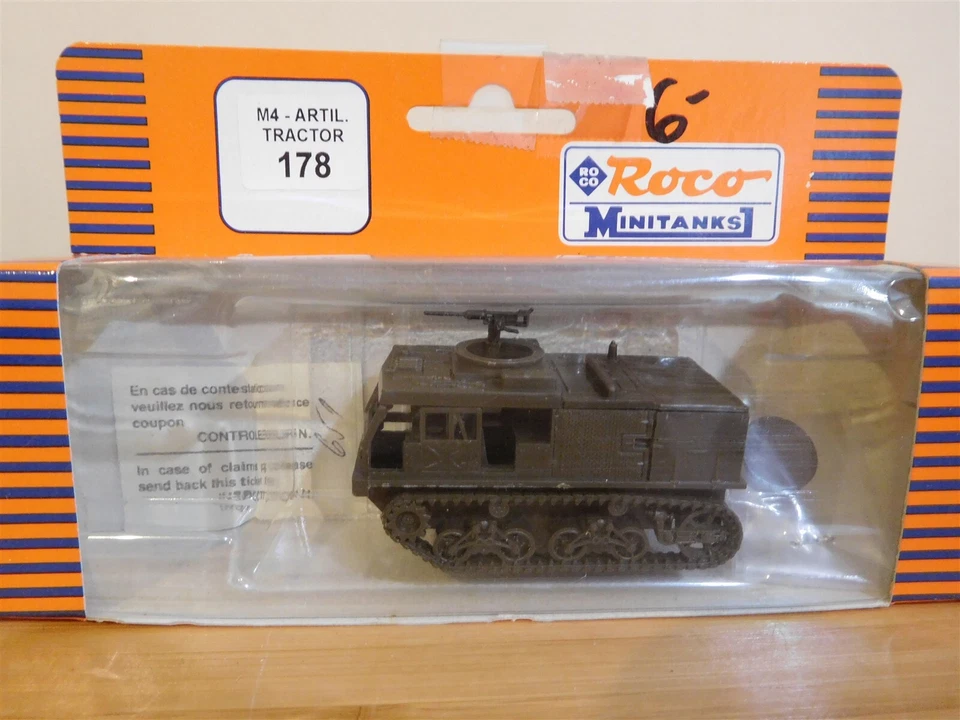Roco Minitanks - M4 Artil. Tractor 178 - 1:87 Scale - Free Ship - Image 1 of 1