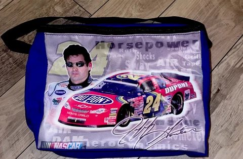 NASCAR Jeff Gordon #24 Insulated Soft Cooler Bag Lunch Box Vintage Cover