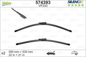 Valeo 574393 Silencio VF333 Front Wiper Blade Set Spoiler 550mm 530mm 22" 21" - Picture 1 of 7