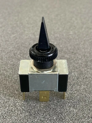 Interruptor de palanca SPDT negro bate plano encendido/apagado/momentáneo  Foto 1 de 3