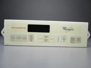 A1 Whirlpool Range Control Board w/ White Overlay 3196945 00N02922123 ASMN - Picture 1 of 12