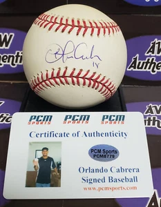 Orlando Cabrera autographed Baseball ROMLB Red Sox Expos Angels legend COA - Picture 1 of 3