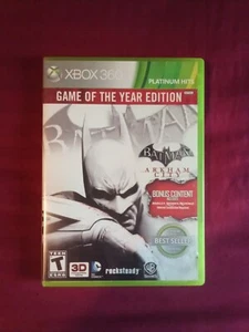 Batman: Arkham City Game of the Year Platinum Hits Xbox 360 Tested and Plays - Picture 1 of 6