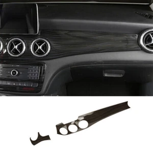For 2013-2019 Benz GLA CLA ABS Black wood grain Console Instrument Panel Decor - Picture 1 of 6
