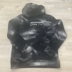 Boys Youth Abercrombie Kids Black Pullover Hoodie Size 15/16 - Picture 1 of 5