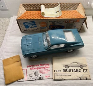 WORKS! 16" AMF Wen-Mac Battery Operated 1967 Ford Mustang Fastback 2+2 w/ Box - Picture 1 of 24