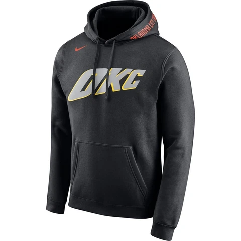 New Oklahoma City Thunder Nike City Edition Logo Club Hoodie Men's 3XL NBA NWT Cover