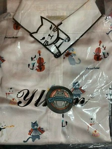 CAMISA MUSICAL BLUSA CON CUELLO DE GATO ROSA TALLA MEDIANA NUEVA EN PAQUETE GATITO GATO - Imagen 1 de 12