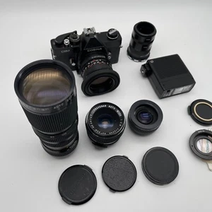 Cosina CSM mit 4 Objektiven und Fotokoffer Blitz TOP Set - Bild 1 von 8