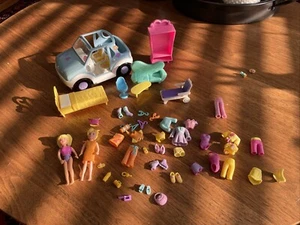 Vintage Roley Poli Puppen, Kleidung, Möbel und Auto von 2001 Konvolut - Bild 1 von 7